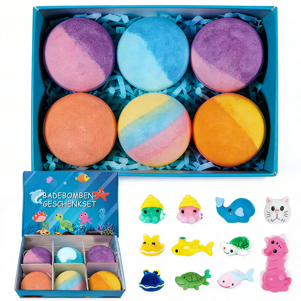🛁🧚‍♀️Badebomben-Geschenkset für Kinder – Verwandelt jedes Bad in ein magisches Abenteuer🎁