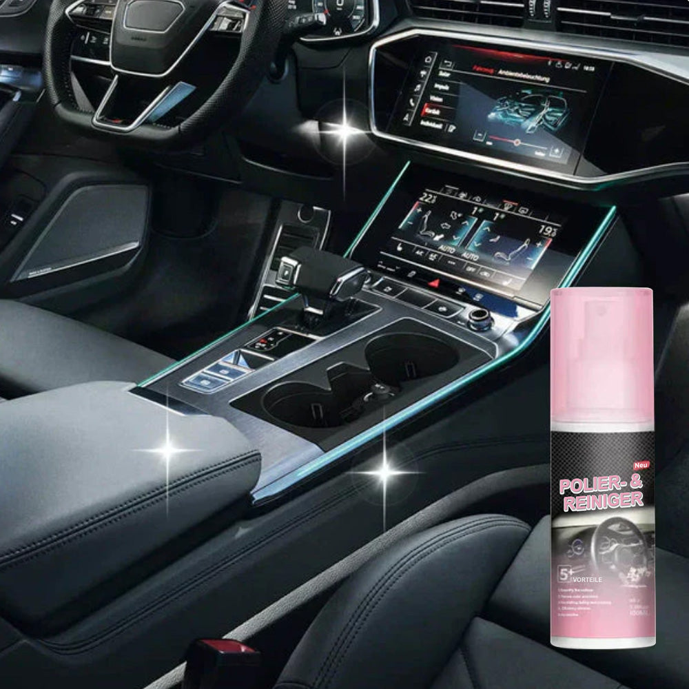 🚗 Auto-Innenraum-Tiefenpflege & Reiniger – Frischt Kunststoff & Leder auf (Inkl. Schwamm & Tuch)