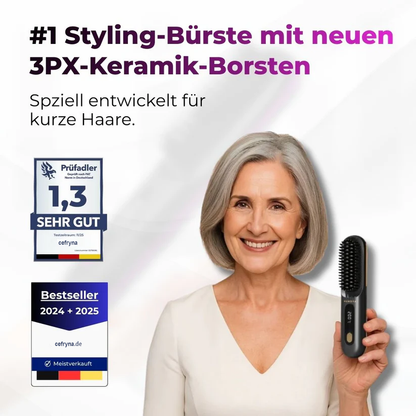 🪮⚡🔥 Die erste intelligente Stylingbürste für kurzes Haar – präzise, sicher & mühelos