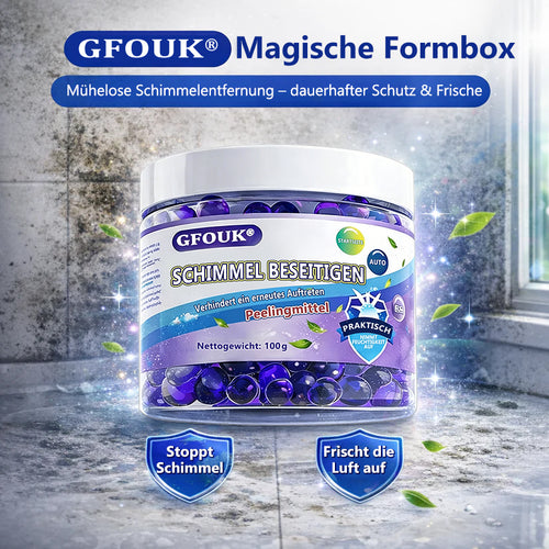 GFOUK® Schimmel-Entfernungs-Magiebox ✨ Stoppt Schimmel & Gerüche sofort! 🏠 24/7 Luftreinigung & Feuchtigkeitsschutz