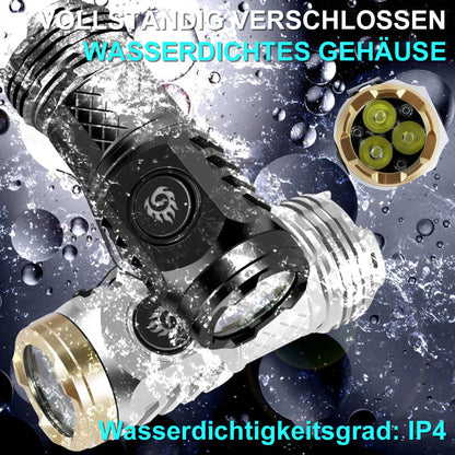 ✨ Three-Eyed Monster Mini Taschenlampe🔦 – Ultrastark, kompakt & wiederaufladbar 🔥