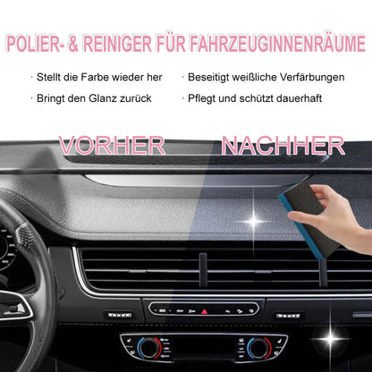 🚗 Auto-Innenraum-Tiefenpflege & Reiniger – Frischt Kunststoff & Leder auf (Inkl. Schwamm & Tuch)