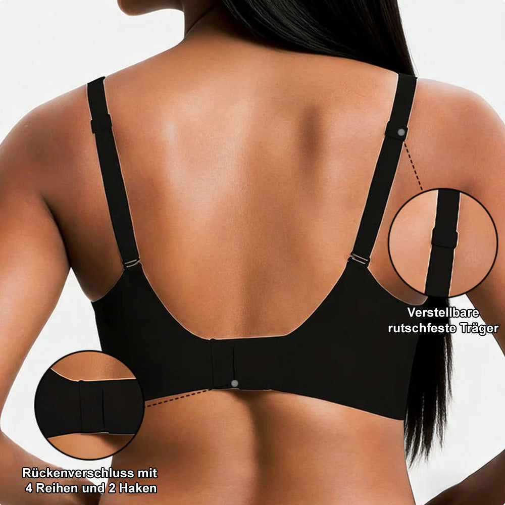 🔥💓Jelly Wireless Damen bequeme bügellose BHs Push-up Bralettes nahtlose T-Shirt-BHs tiefes V Alltags-BHs