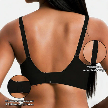 🔥💓Jelly Wireless Damen bequeme bügellose BHs Push-up Bralettes nahtlose T-Shirt-BHs tiefes V Alltags-BHs