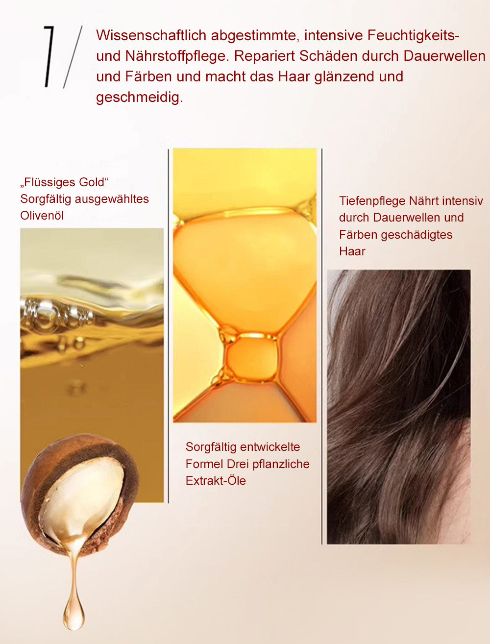 ⬆️✨ Haar-Vitamin-Öl-Kapseln – Leichte Leave-in Pflege mit Argan-, Macadamia- & Avocadoöl