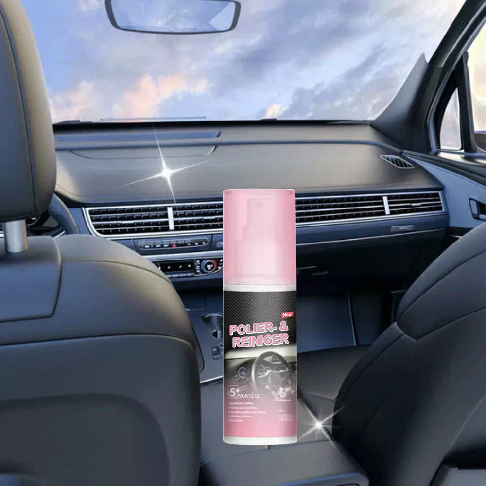🚗 Auto-Innenraum-Tiefenpflege & Reiniger – Frischt Kunststoff & Leder auf (Inkl. Schwamm & Tuch)