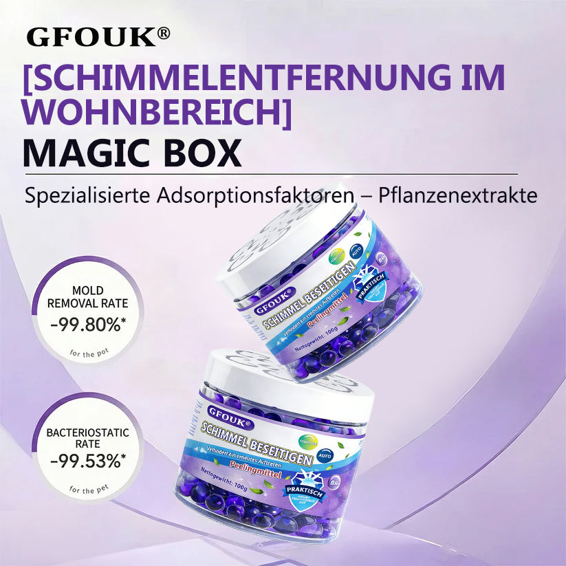GFOUK® Schimmel-Entfernungs-Magiebox ✨ Stoppt Schimmel & Gerüche sofort! 🏠 24/7 Luftreinigung & Feuchtigkeitsschutz