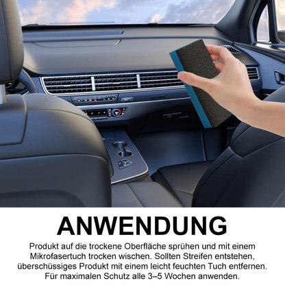 🚗 Auto-Innenraum-Tiefenpflege & Reiniger – Frischt Kunststoff & Leder auf (Inkl. Schwamm & Tuch)