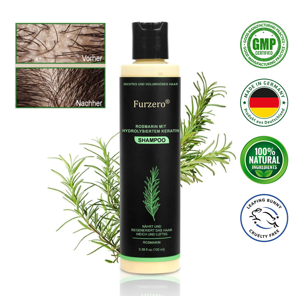 ⏰LETZTER TAG 50% RABATT - 🪴Furzero® Rosmarin-Shampoo mit hydrolysiertem Keratin